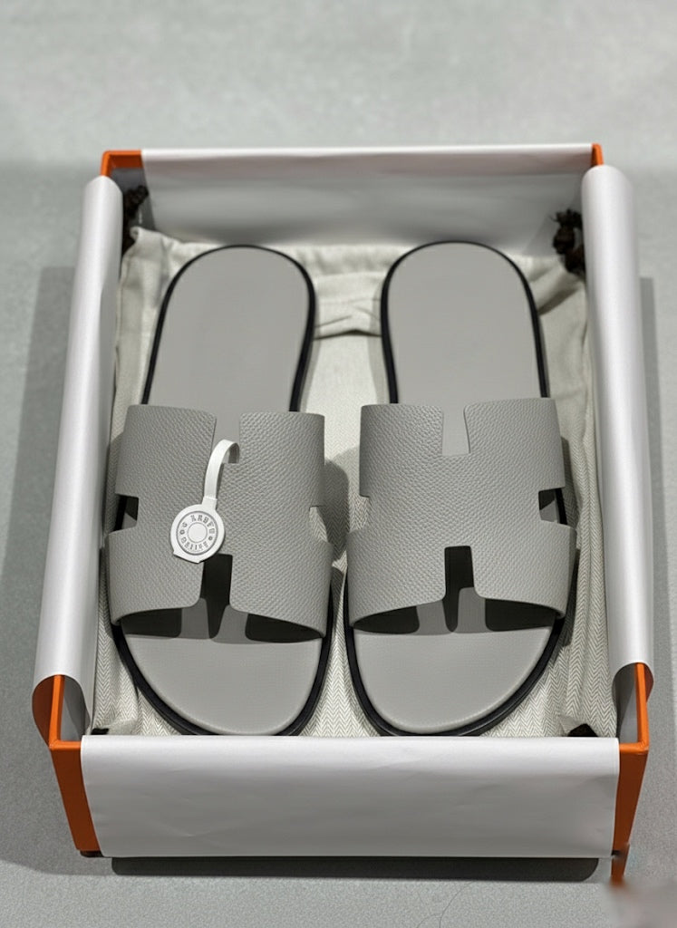 HDD09 GREY Hermes slippers GREY
